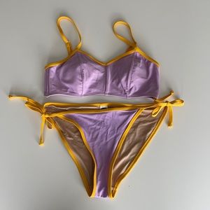 Lavender and Yellow Old Navy Bikini